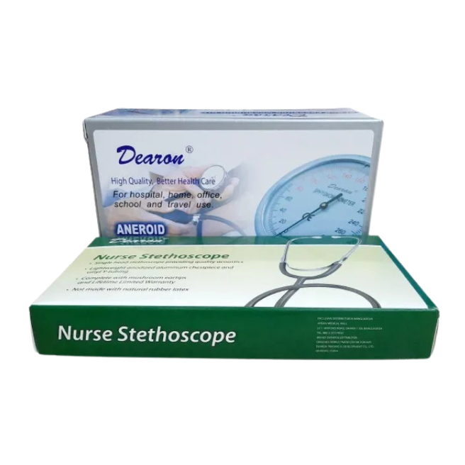Dearon Analog Blood Pressure Machine with Stethoscope